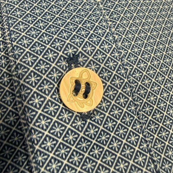 Turtleson Golf Shirt Scranton Country Club Polka Dot Polo Stretch Blue XL - Picture 5 of 8